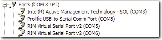 14 f g c (f) (g) Doule-click Ports (COM & LPT). Mke note of the numer ssocited with the selected COM port. You will need this numer in the next steps. Close the Device Mnger window.