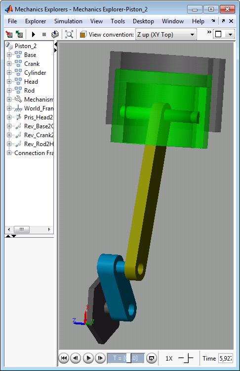 SimMechanics Key Features Rigid body definition using standard geometry and custom extrusions defined in MATLAB Mass and inertia tensor