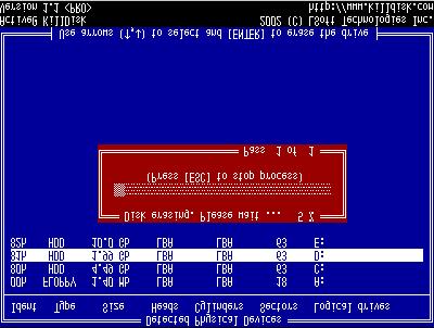 Boot to DOS (Interactive Mode) 9 Key in the level of security by number between 1 and 99 and press [Enter]. (Active@ KillDisk Professional version only). The Active Kill Disk screen appears.