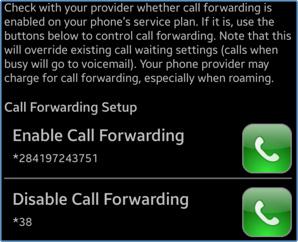 FAQs Continued Call Forwarding This feature allows you to use your Visual Voicemail App for both your office phone and mobile devices.