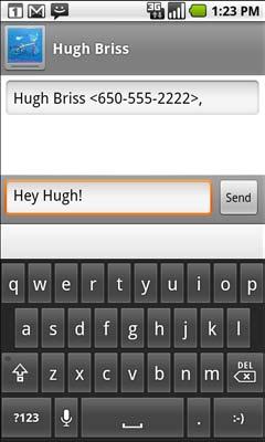 Messaging 199 Exchanging messages You can send text (SMS) messages of up to 160 characters to another mobile phone.