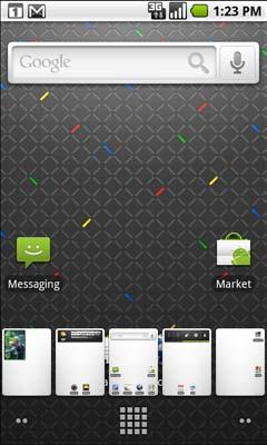 Android basics 35 S Touch & hold the small dots on the lower left or right of the
