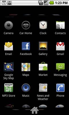 Android basics 46 Opening and switching applications The Launcher, which you open from the Home screen, holds icons for all of the applications on your phone, including any applications that you