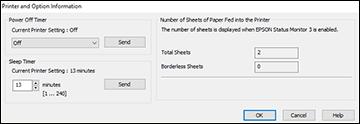 Changing the Power Off and Sleep Timer Settings - Windows You can use the printer software to change the time period before the printer enters sleep mode or turns off automatically. 1.
