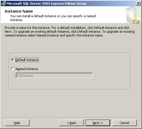 Chapter 2 Installing Blackbaud FundWare 7.50 7. Select the Default instance radio button.