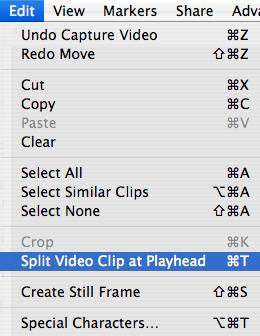 Editing: Editing is where you can add titles, transitions, video effects, and audio effects.
