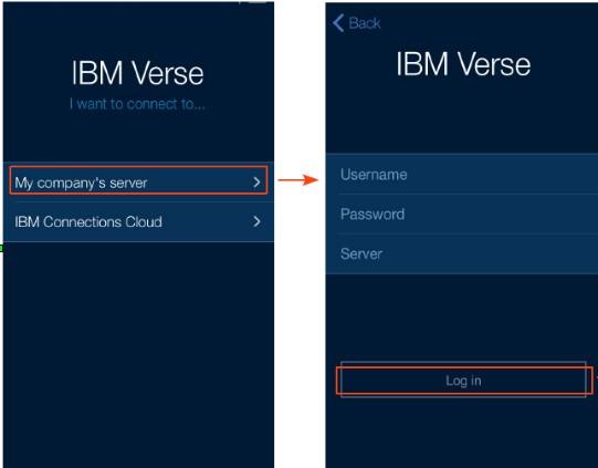 IBM Verse for Apple devices On-Prem IBM Verse can be installed from the Apple ios App Store.