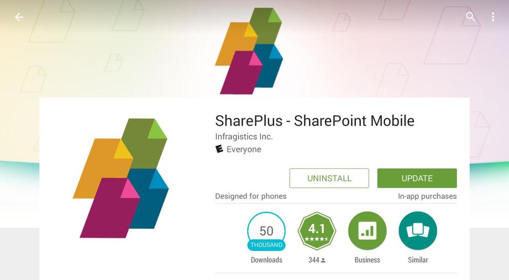 Back to Table of Contents Installing SharePlus SharePlus is available for ios and Android platforms and is offered in three different license models: Free Subscription Enterprise There are different