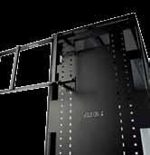 cable ladder systems Enclosure troughs are only shown here, for information on power and cooling troughs and partitions see the APC website 1 Power cable trough Supports power distribution cables