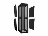 Lockable same key as doors Enclosure width remains the same with or without sides attached 6 Enclosure and rack systems Other standard features include: Integrated electrical bonding of sides,