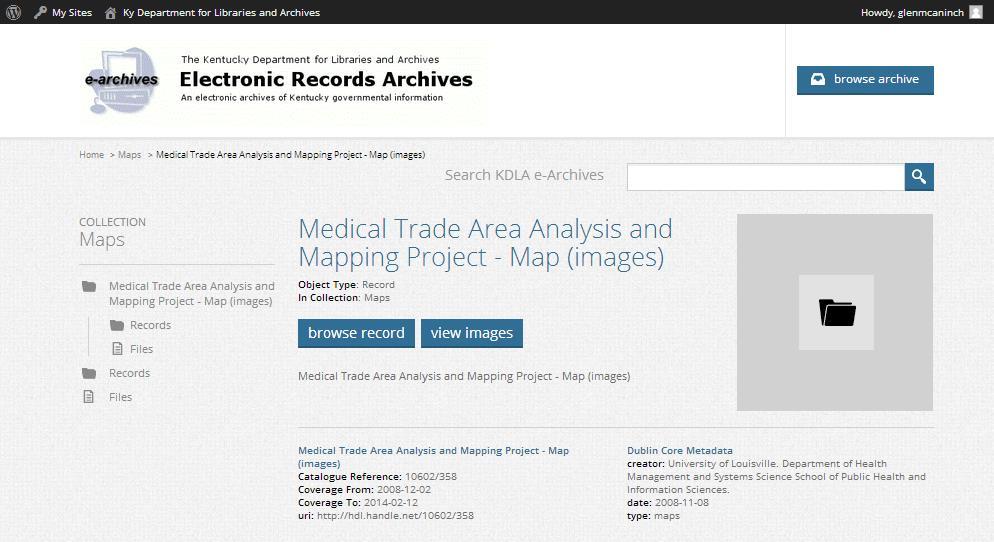 KDLA: Folder with Map Images This record of map
