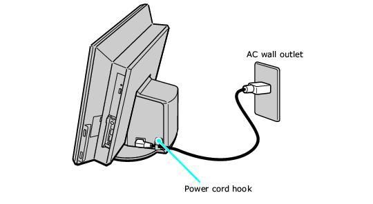Connecting the Power Cord The computer's power cord must be plugged into an AC power source, such as an AC wall outlet, surge protector, or Uninterruptible Power Supply (UPS), before you can