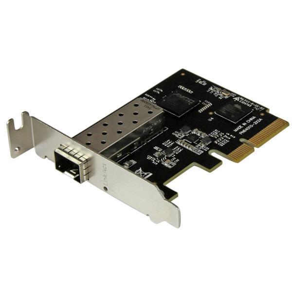 PCI Express 10 Gigabit Ethernet Fiber Network Card w/ Open SFP+ - PCIe x4 10Gb NIC SFP+ Adapter Product ID: PEX10000SFP The PEX10000SFP 10 Gigabit Fiber Network Card is a cost-effective solution that