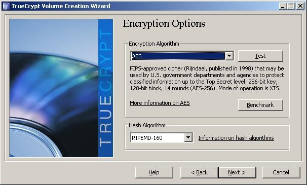 There are quite a few encryption options.