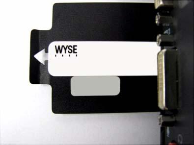 12 Chapter 3 Step 6: Attach a Wyse Conversion Label and Microsoft License Label on Each Converted Thin Client The conversion kit is supplied with Wyse Conversion Labels and Microsoft License Labels