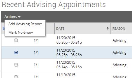When a student schedules an appointment you will see it on your home page.