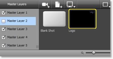 Tutorials Tutorial 1: Basic Concepts 31 Layers can also be made invisible by unchecking the checkbox for that layer. Unchecking Master Layer 2 causes the Logo to be removed from the Broadcast area.