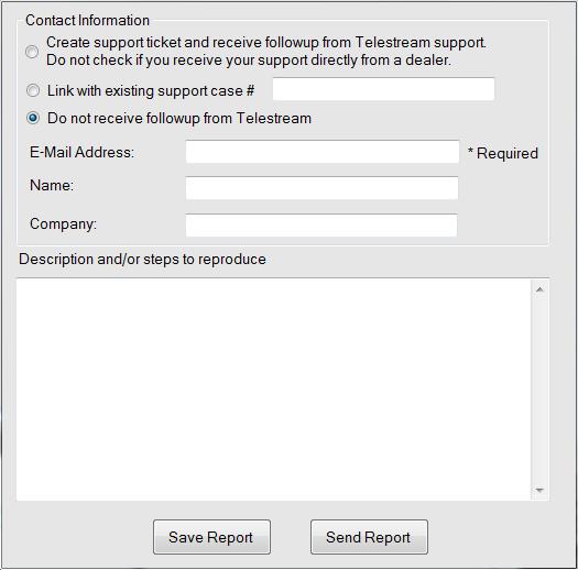 User Interface Help Menu 135 Report a Bug Opens the Telestream Website bug reporting page where you can report any bugs you have encountered.