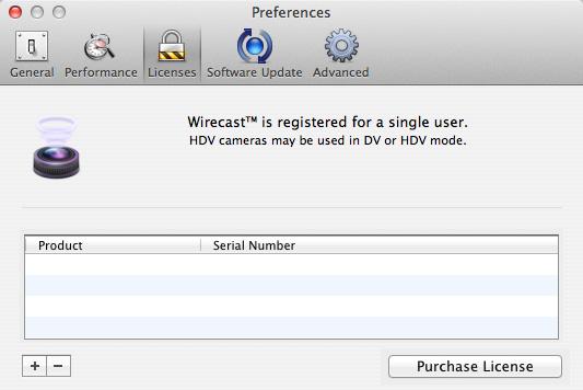 Activating When you purchased Wirecast a serial number was provided.