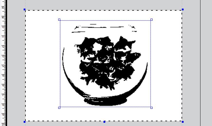 Figure 36: Image Thresholding menu Cropping make it possible to select only the part of the image that needs to be printed.