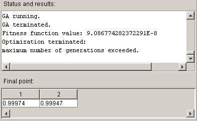 4 Using the Genetic Algorithm Setting the Maximum Number of Generations The Generations option in Stopping criteria determines the maximum number of generations the genetic algorithm runs for see