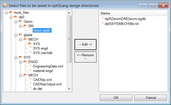 project) or select files (B) in ANSYS Workbench,