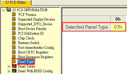5. You can select the "Panel Table"