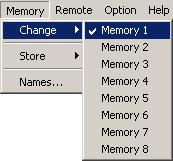 13. PRESET MEMORY SETTINGS There are 8 preset memories. You can freely recall them or write data into them.
