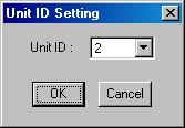 Step 7. Press the [Next] button, then the Check Unit ID screen is displayed. Note If the unit ID is duplicated, the corresponding units cannot be controlled with this setting software.
