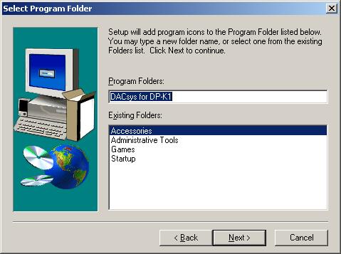 Step 7. If necessary, change the folder into which the software will be installed, then press the [Next] button. The following window is displayed. Step 8.