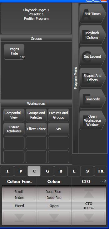 2. Setting up and using the console - Page 27 System prompt Context buttons Menu softkeys (showing softkey letter) Workspace selection buttons Attribute groups Wheel attributes Current menu name