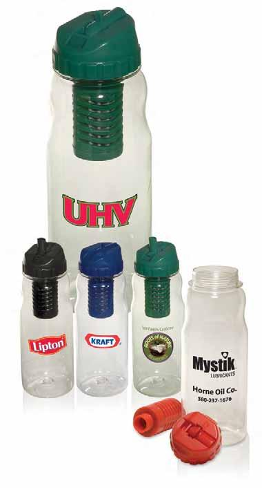 AVAILABLE WITH DRINKWARE 170 Guzzy Filter Water Bottle PL-4371» 22 oz.