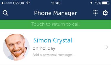 User Guide Transferring Calls Calls can be transferred to any of the Contacts available