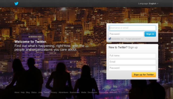 The Twitter sign in panel appears. Figure 44. Privacy Scanner Twitter 2. Click Sign In.