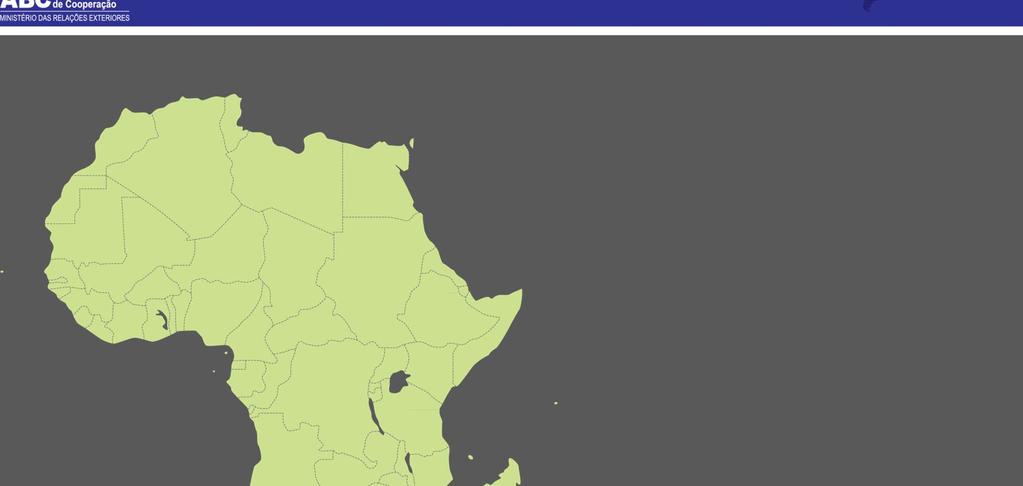 Country Projects in execution Algeria 7 Angola 9 Benin 3 (+1) Botswana 1 Burkina Faso (+1) Cameroon 2 Cape Verde 15 Chad (+1) Congo 5 Ghana 4 Gabão 1 Guinea Bissau