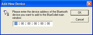 Figure 1 Find Device Add New Device --- Add a remote device by entering its Bluetooth device address.