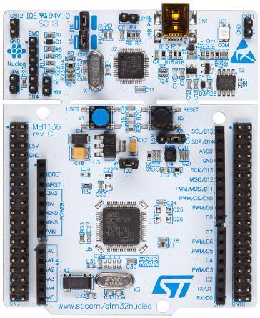 programming probe Arduino UNO extension connectors easy access to addons (*) STM32 Microcontroller Morpho extension headers: Direct access to all STM32