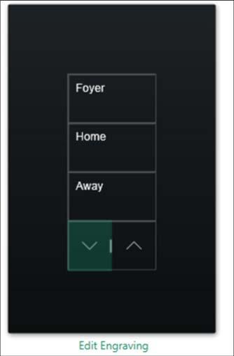 Raise and lower buttons can be programmed to control volume for a Sonos Room. Controlling the volume in this way only affects the particular Sonos Room not the group that it is in.
