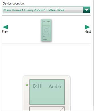 To design the audio engraved Pico Remote Control for Audio into a database, it must be added as a 3 button with raise and lower configuration.