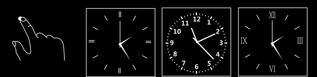 To change 3 different clock displays: Tap it.