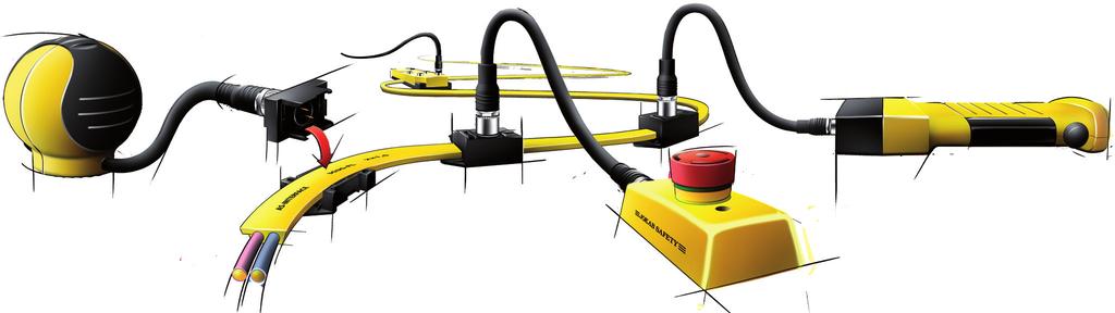 How Does the Bus System AS-interface work? The AS-i system is distinguished by its special yellow profile cable.