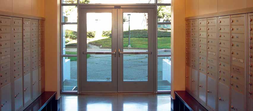 No unsightly bolt heads are visible on the carrier access door and parcel doors.