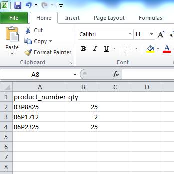 Note: Make sure that you continue to save the file in.csv,.xls or.xlsx format.