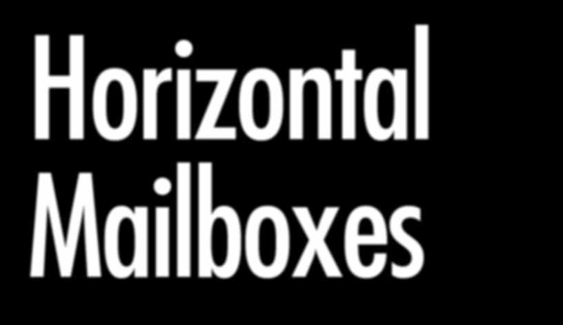 horizontal rear-load mailbox