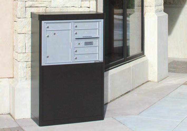 STD-4C Mailboxes The perfect indoor/ outdoor free-standing solution Sturdy enclosure kits by Florence are the perfect complement for all versatile TM 4C mailboxes and Trash/Recycling Bin modules