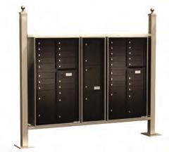 4C Mail Kiosks Pre-configured 4C installation kits An excellent outdoor alternative for larger installations Designed exclusively to accommodate Florence s USPS Approved versatile TM 4C mailbox suite