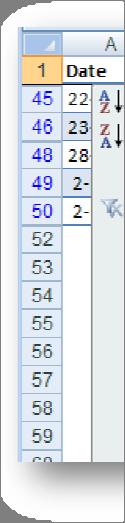 Filter on Multiple Columns After you have filtered one column, you can refine the