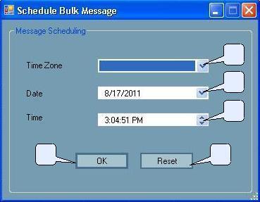 5.4 Scheduling of Messages After user has filled all the fields properly but user want to send these later then user can schedule the messages as with date and time specifications by clicking