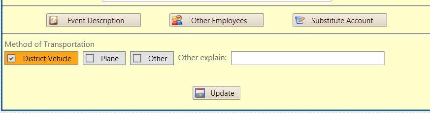 8 OTHER EMPLOYEES: Figure 9: 24. 24. To add additional employees, click on the icon. This will bring up the Other Employees Traveling window as seen below in Figure 10: Figure 10: 25.