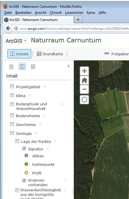 Web Map Naturraum Carnuntum Manual Page 9/20 Fig.